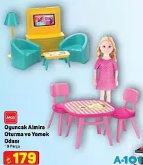 MGS OYUNCAK ALMİRA OTURMA VE YEMEK ODASI 9 PARÇA fiyat ve kampanya bilgisi